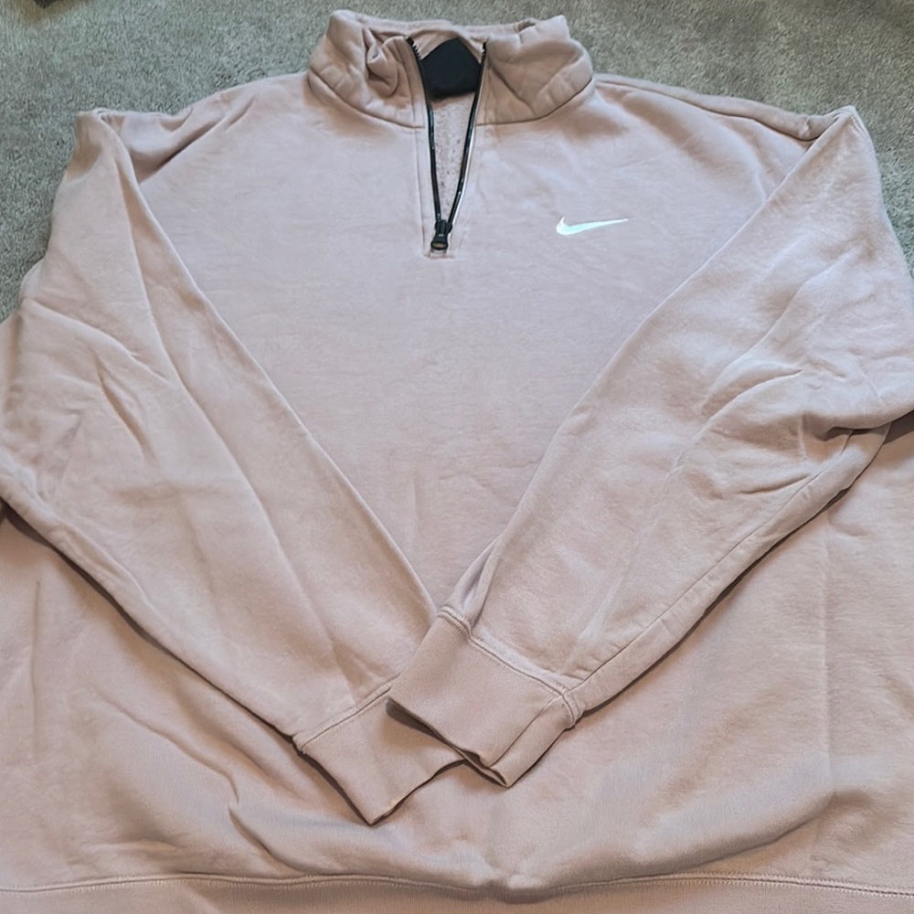 Nike Light Pink Quarter-Zip Pullover